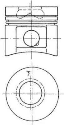 Produktbild von KOLBENSCHMIDT Reparatursatz Kolben / Zylinderlaufbuchse 91260960
