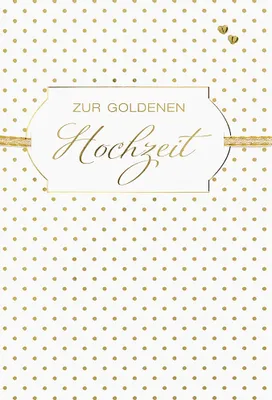 Produktbild von Goldhochzeit - 50. Hochzeitstag - Glückwunschkarte im Format 11,5 x