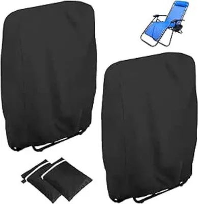 Produktbild von Famanu Schutzhülle für Klappstühle - winddicht, UV-beständig, schwarz