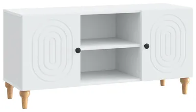 Zdjęcie produktu dla Szafka pod telewizor Biały 102 x 34,5 x 50 cm