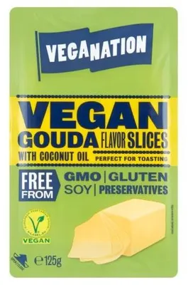 Produktbild von Veganer Gouda in Scheiben 125g - Vegenation