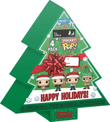 Produktbild von The Office Holiday 2022 Pocket POP! Vinyl Minifiguren 4er-Pack Tree Holiday Box 4 cm Special Edition Special Edition