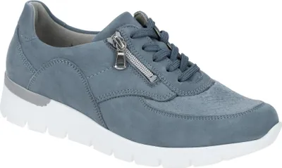 Produktbild von Waldläufer K Damenschuhe - bequeme Schnür- Halbschuhe blau Freizeit NEU
