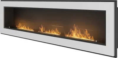 Obrázek produktu pro Rám 1800 SimpleFire vestavný krb na bioethanol s bílým sklem
