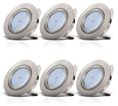 Produktbild von B.K.Licht 10-05-06-S, Strahler Oberflächenbeleuchtung, GU10, LED, 2700 K, 470 lm, Silber