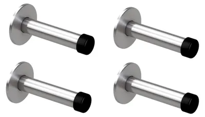 Produktbild von 4er Set Wand-Türstopper zur Wandmontage aus Edelstahl