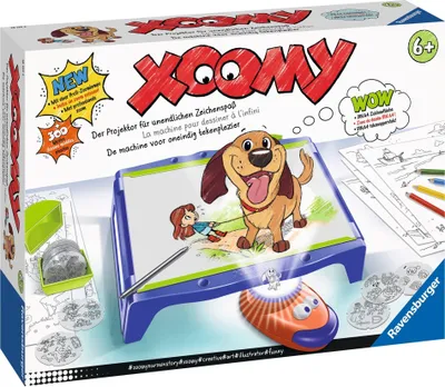 Obrázok produktu pre Ravensburger Xoomy Maxi A4 18135 - Zeichnen lernen, Kreatives Zeichnen und Malen für Kinder ab 6 Jahren, Zeichenset mit über 300 Motiven für unendlichen Zeichenspaß