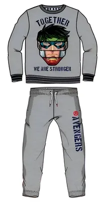 Produktbild von Marvel grauer Trainingsanzug Größe 128 - Avengers