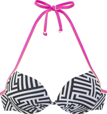 Produktbild von Buffalo Push-Up-Bikini-Top Gioletta schwarz-weiß Größe 34 Cup A