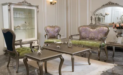 Produktbild von Couchtisch Beistelltisch Wohnzimmer Holz Tische Beistell Luxus Stil Tisch Neu