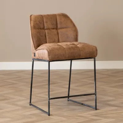 Produktbild von Bronx71 Barhocker Microfaser Abel cognac 70 cm