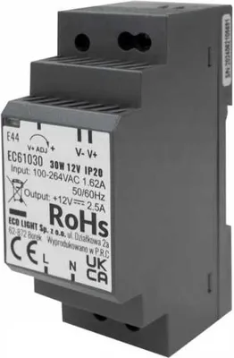 Produktbild von Hutschienen-Netzteil 12V 30W IP20 PREMIUM Eco Light EC61030