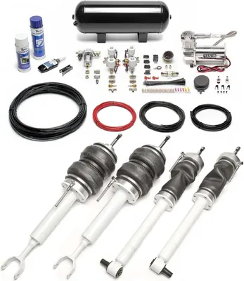 Zdjęcie produktu dla Zawieszenie pneumatyczne TA Technix + kompresor Viair Airride czarny do Audi A4 typ B5