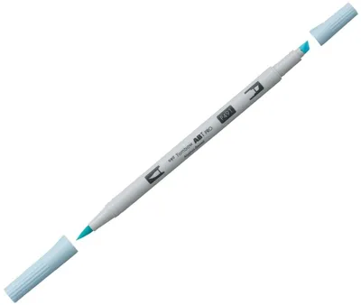 Produktbild von Dual-Fasermaler ABT Pro Keilspitze/Pinselspitze Alkoholbasis glacier blue Packung mit 3 Stück