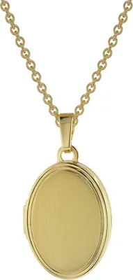 trendor 75745 Damen Medaillon mit Halskette Gold auf Silber 925 1