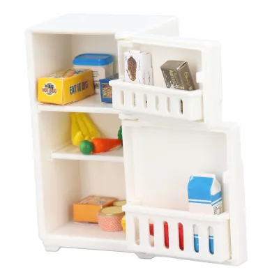 Produktbild von Puppenhaus Miniatur Kühlschrank,Miniatur Puppenhaus Kühlschrank,Miniatur Kühlschrank,Puppenhaus Kühlschrank Modell,Puppenhaus Küche Kühlschrank,Miniatur Küchenmöbel