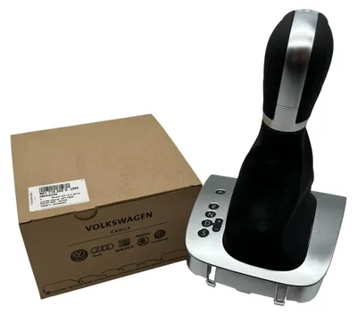 Immagine prodotto di Pomello del cambio per VW Golf 6, cambio DSG, in pelle, per cambio automatico