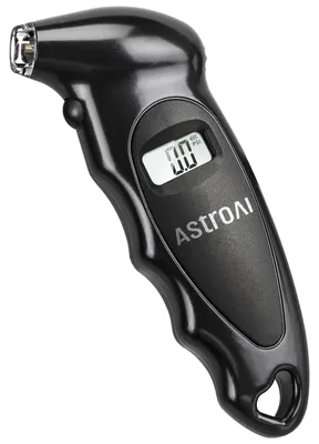 Image de Manomètre numérique pression pneus - Écran rétroéclairé - 150 PSI - Noir