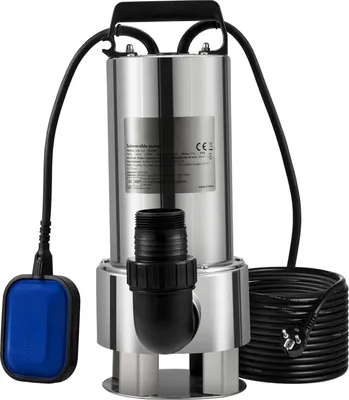 Zdjęcie produktu dla Pompa zanurzeniowa SucceBuy, 1300W 20000L/H, kabel 10m, automatyczny wyłącznik pływakowy, stal nierdzewna i żeliwo, do brudnej lub czystej wody, oczka wodne, baseny, wanny z hydromasażem