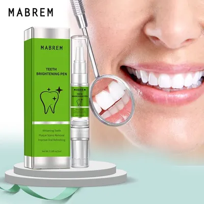 Produktbild von Mabrem Teeth Whitening Pen für weißere Zähne - peroxidfrei - 5 ml