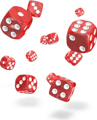 Produktbild von oakie doakie DICE D6 Dice 12 mm Marble - Red (36)