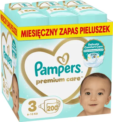 Produktbild von Pampers Premium Care – Windelhosen, 200 Stück, Größe 3 (6–10 kg)