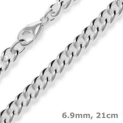 6-9mm-Armband-Panzerkette-rund-aus-925-Silber-21cm