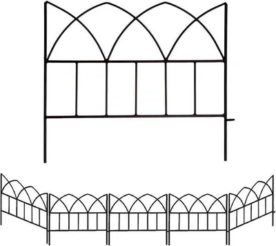 Obrázek produktu pro Ocelový panelový plot 18" x 16", sada 5 kusů pro ohraničení záhonů