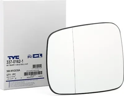 Produktbild von TYC Spiegelglas Außenspiegel Links für VW Transporter IV Bus (70B, 70C, 7DB, 7DK, 70J, 70K, 7DC, 7DJ) Asphärisch 337-0162-1