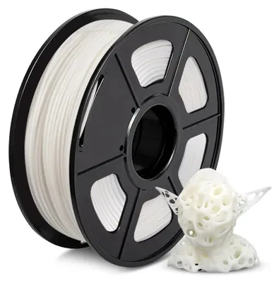 Zdjęcie produktu dla Filament PLA, średnica 1,75 mm, kompatybilny z drukarkami FDM, PLA biały