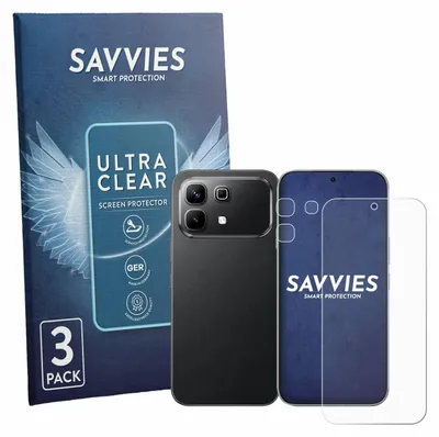 Produktbild von 6x Für Infinix Note 60 (Display+Kamera) Schutzfolie Savvies Displayschutz Display Schutz Folie Klar Transparent