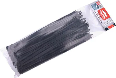Image de Colliers de serrage EXTRA, noir, 280x4,6mm, 100pcs, nylon PA66