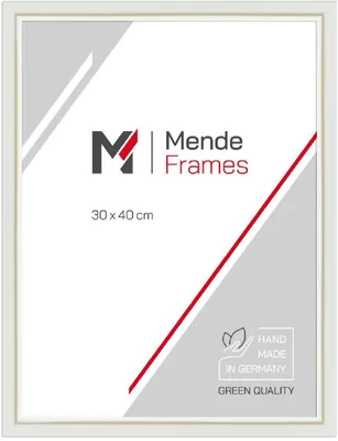 Produktbild von MendeFrames H340 Bilderrahmen Skandinavisch weiß 28x35 cm