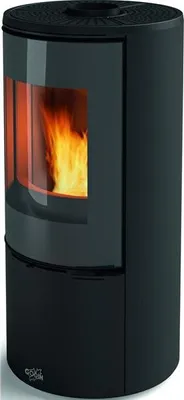Image de Poêle à bois fonte 8kw noir - Godin - 400220NOIR - castries