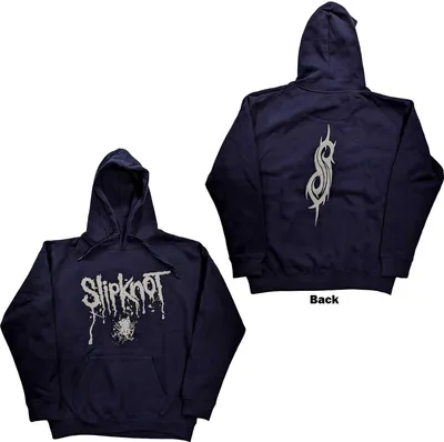 Obrázek produktu pro Slipknot - Mikina s kapucí pro muže/dámy uni RO2412 (L) (Navy Blue)