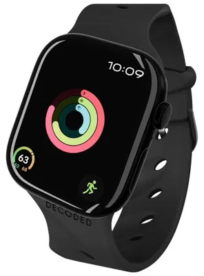 Produktbild von Decoded Ares Splice, Band, Smartwatch, Schwarz, Apple, Apple Watch 38mm / 40mm / 41mm / 42mm, Silikon