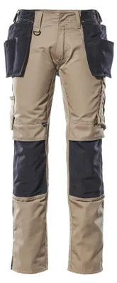 Produktbild von MASCOT® Unique Hose mit Hängetaschen mit CORDURA® Hellkhaki/Schwarz 82C54 17631-442-5509