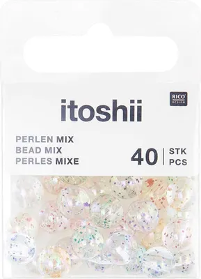 Produktbild von itoshii Perlen-Set "Glitzer Holographisch"