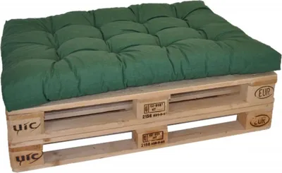 Obrázek produktu pro Sedák na paletu 120x80 tmavě zelený melír