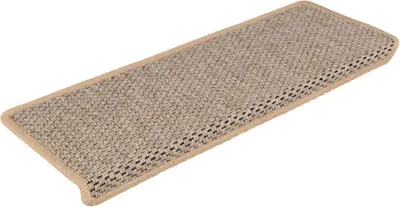 Image de vidaXL Tapis d'escalier Autoadhésif Sisal 15 pcs. 65x21x4 cm Beige clair