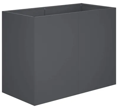 Image de vidaXL Pot de jardin anthracite, 80 x 40 x 60 cm