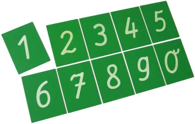 Produktbild von Eduplay Zahlen lernen - Sandpapier Zahlen 0-9 Lernspielzeug