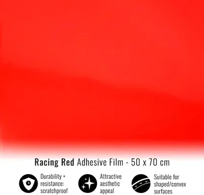 Image de Film adhésif Car Wrapping Rouge Corsa 50 x 70 cm