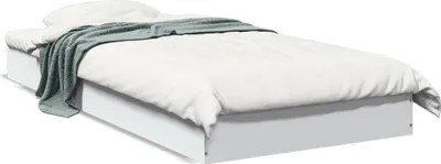 Obrázek produktu pro vidaXL Postel White 90x200 cm Dřevěný materiál