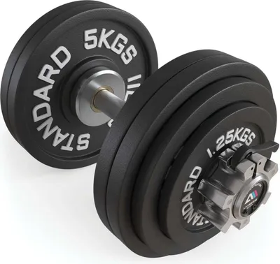 Produktbild von ATLETICA L1 Olympia Set | Kurzhantel Set 27.5 kg | 36 cm | 27,5 kg Iron Plates | Ø 50 mm | Studioqualität | 190.000 PSI | Hochbelastbar & verchromt | Kugelgelagert