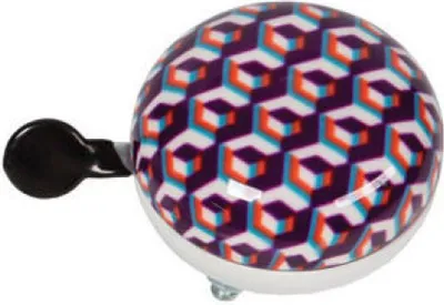 Produktbild von WIDEK Ding Dong Fahrradklingel Mosaic purple violett Ø 80 mm