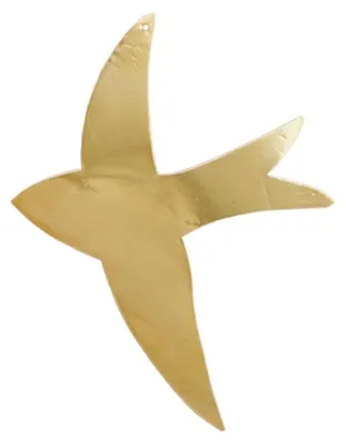 Produktbild von Wanddekoration Schwalbe aus Messing