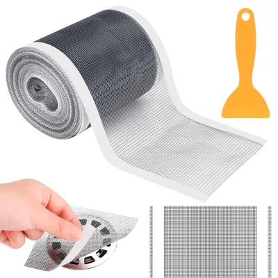 Produktbild von Haarfänger Abflussfilter Duschsieb - 7 cm x 10 m - Glasfaser - Selbstklebend - Dusche