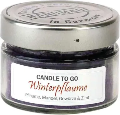 Produktbild von Candle Factory Candle to go, Zylinder, Violett, Mandel, Zimt, Gewürz, 20 h, 1 Stück(e)