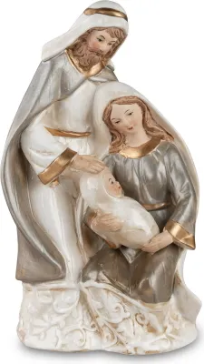 Produktbild von Heilige Familie Maria Josef Jesus Kind Krippenfigur Krippe Deko Figur Skulptur